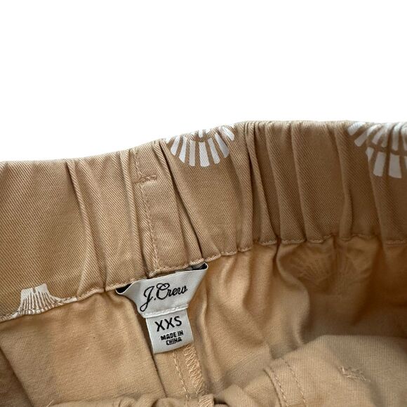 J. Crew Seashell Print Wide Leg Chinos Size XS/XXS - Picture 2 of 7